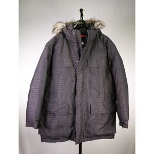 The North Face Mens Mcmurdo Croc Gator Print Down Parka Hooded Ski Jacket XL